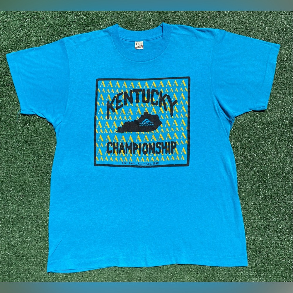 Vintage 1988 Kentucky Swim Championship Single Stitch T-Shirt Men’s Size Medium